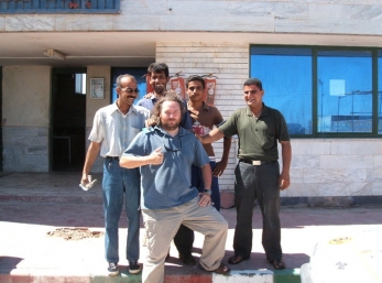 The last petrol staion before Turkmenistan - i don't think they get to see many foreigners