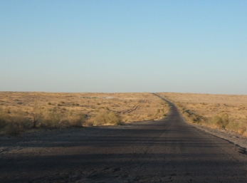 Desert road, Kazahkstan