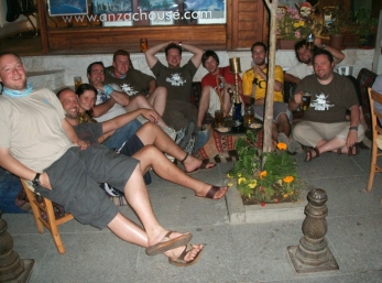 Random Mongoleers relaxing in the 'Bul